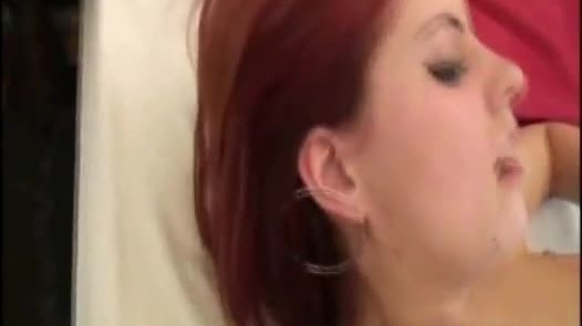 Kate is a hot redhead and a sexy shaved pussy