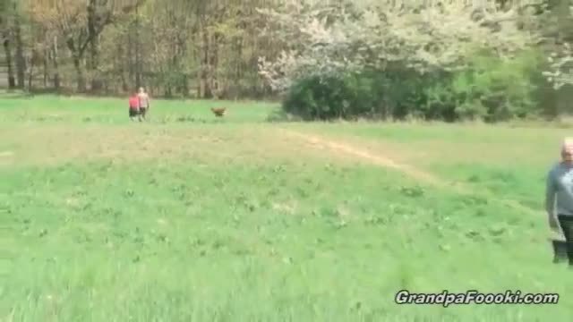 Sweet teen all alone with nature