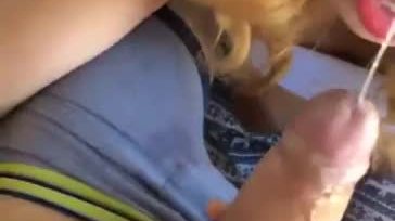 Ivanka in hot blonde gal giving a bj in this homemade porn
