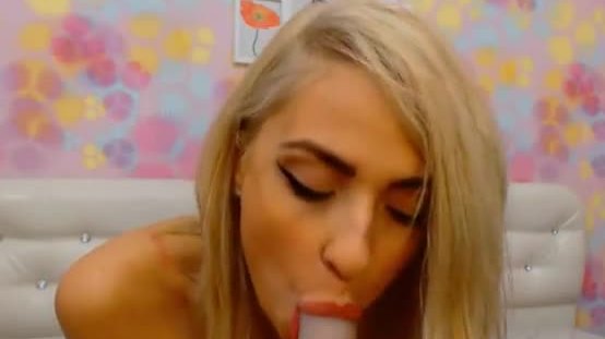 Sultry blonde babe with big tits drilled in the toilet